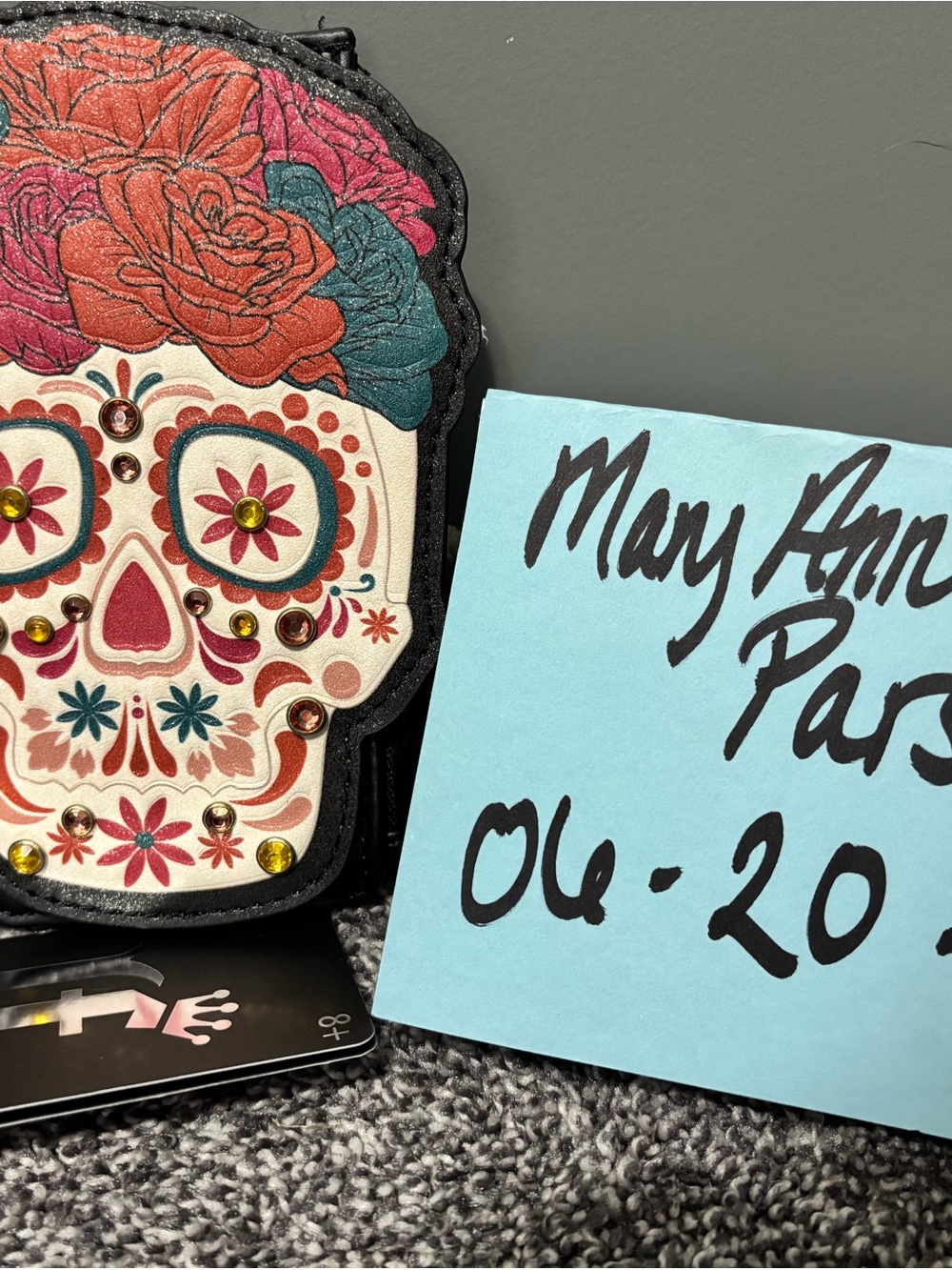 Loungefly Multicolor Dia De Los Muertos Sugar Skull Wallet